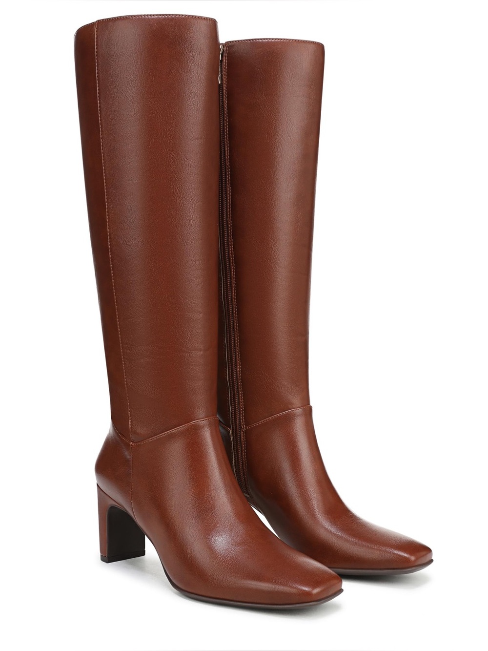 Naturalizer Women's Nona Wide Calf Knee High Boot Saddle Tan 9.5